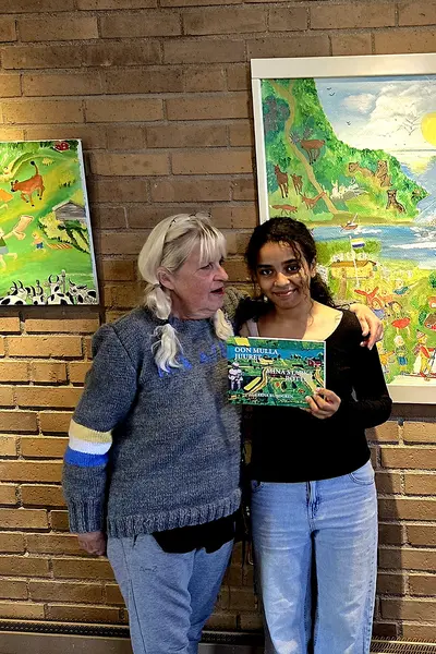 Leena Rundgren med barnbarnet Anjelina