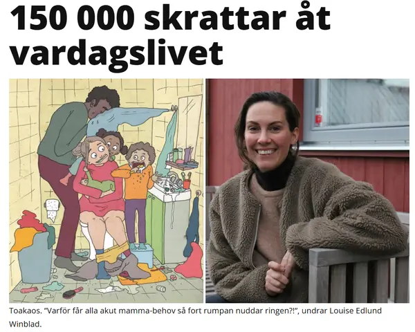 Bild från Louise Winblad om livet och humorn