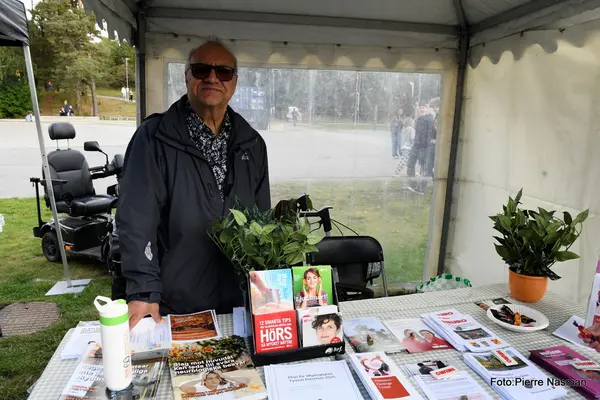 Bild från Pierre mitt i festivalvimlet