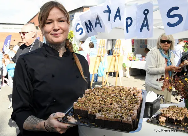 Bild från Pierre mitt i festivalvimlet